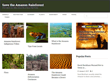 Tablet Screenshot of amazon-rainforest.org